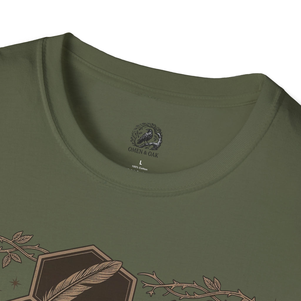 Bee Skull Honeycomb T-Shirt — Gothic Bee Graphic Tee