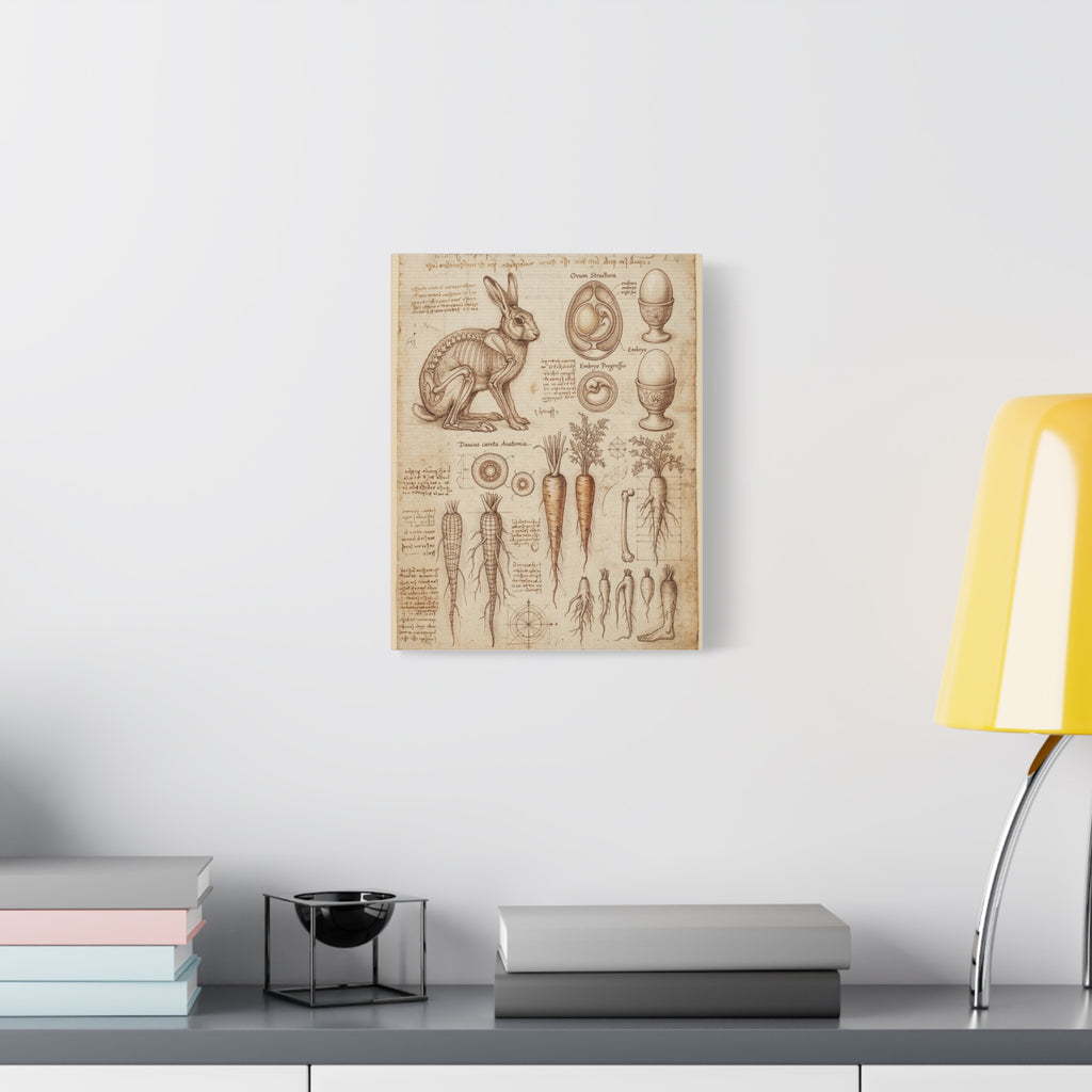 Vintage Botanical Anatomy Canvas