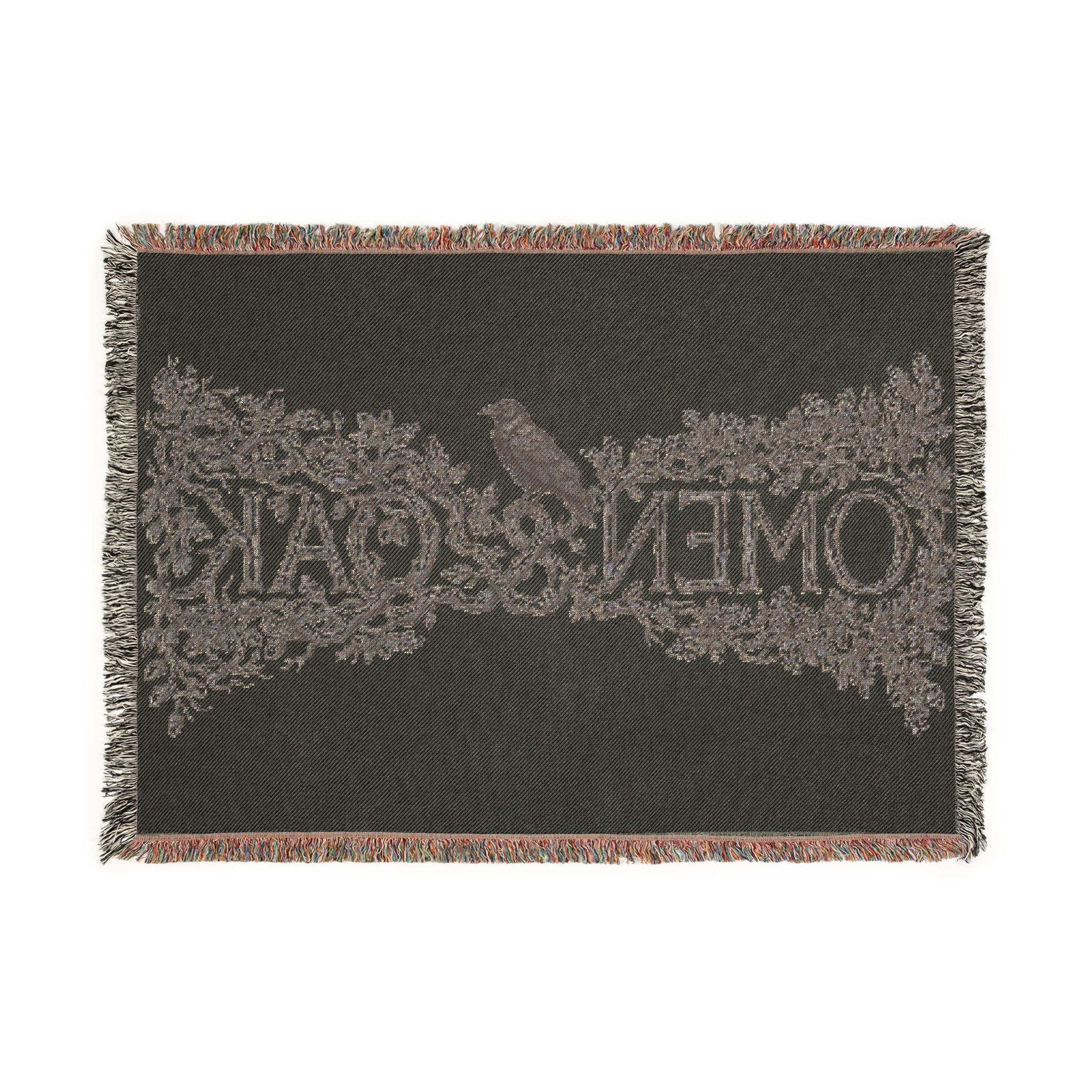 OMEN & OAK Woven Blanket — Cozy Decorative Throw for Living Room & Bedroom