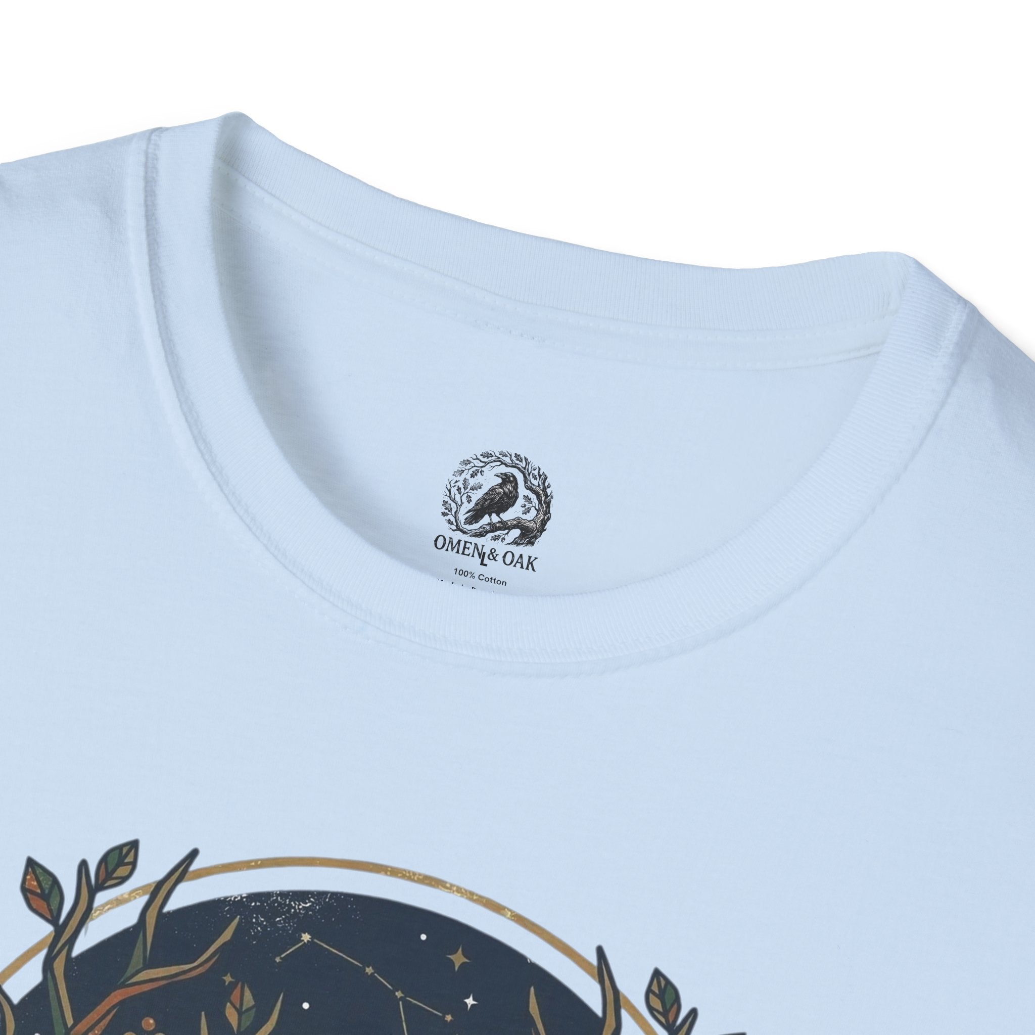 Mystic Forest Stag T-Shirt — Geometric Deer Nature Tee