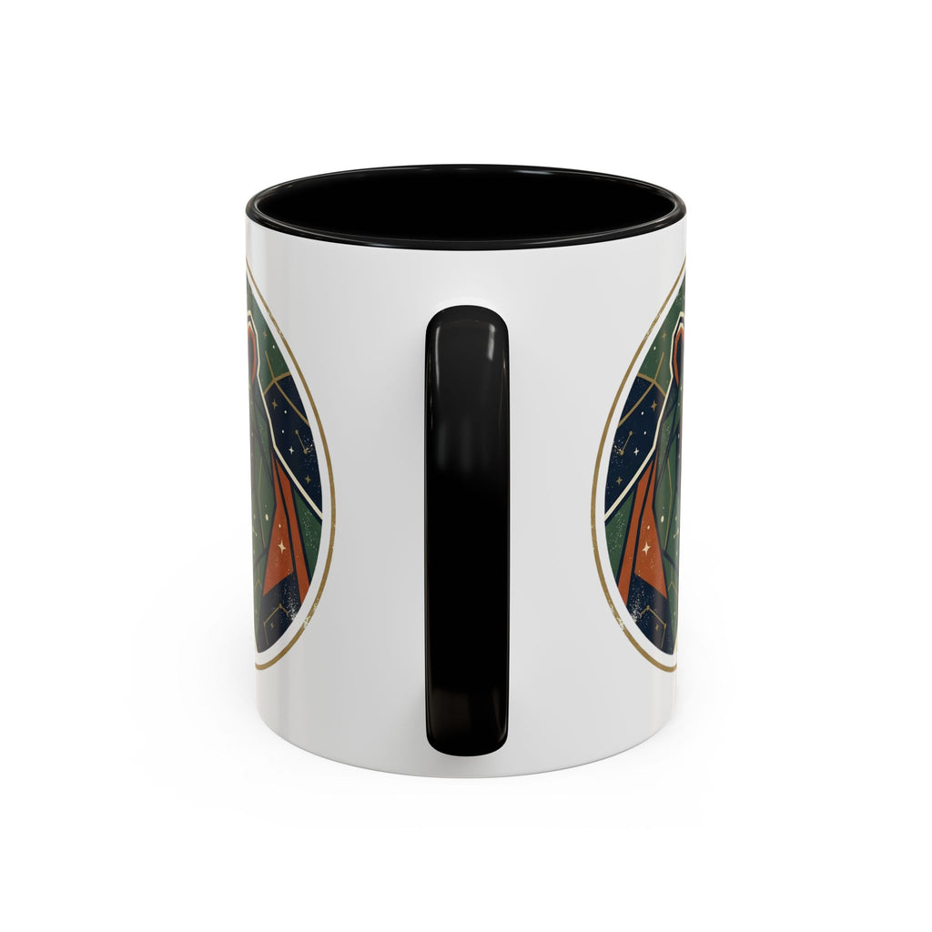 Geometric Roaring Bear Mug | Accent Coffee Mug