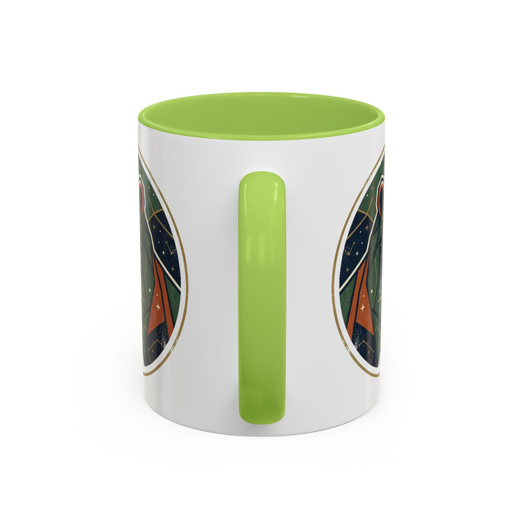 Geometric Roaring Bear Mug | Accent Coffee Mug