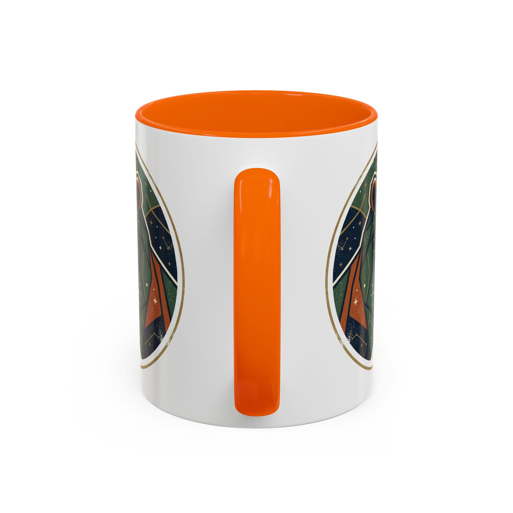 Geometric Roaring Bear Mug | Accent Coffee Mug