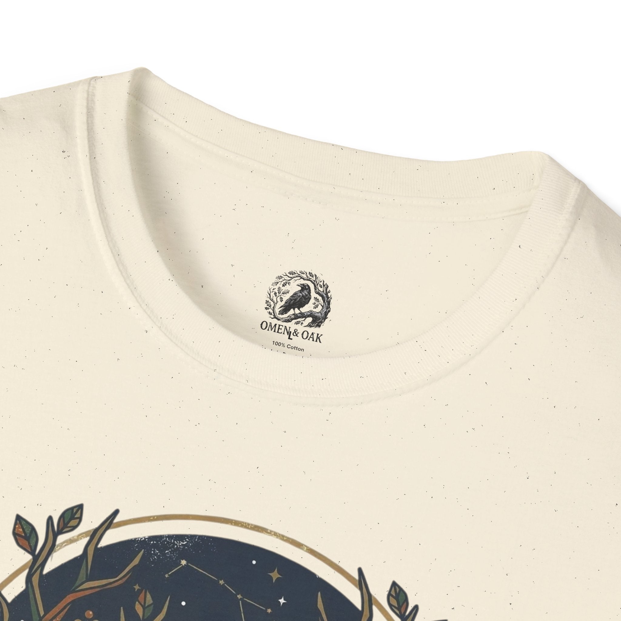 Mystic Forest Stag T-Shirt — Geometric Deer Nature Tee