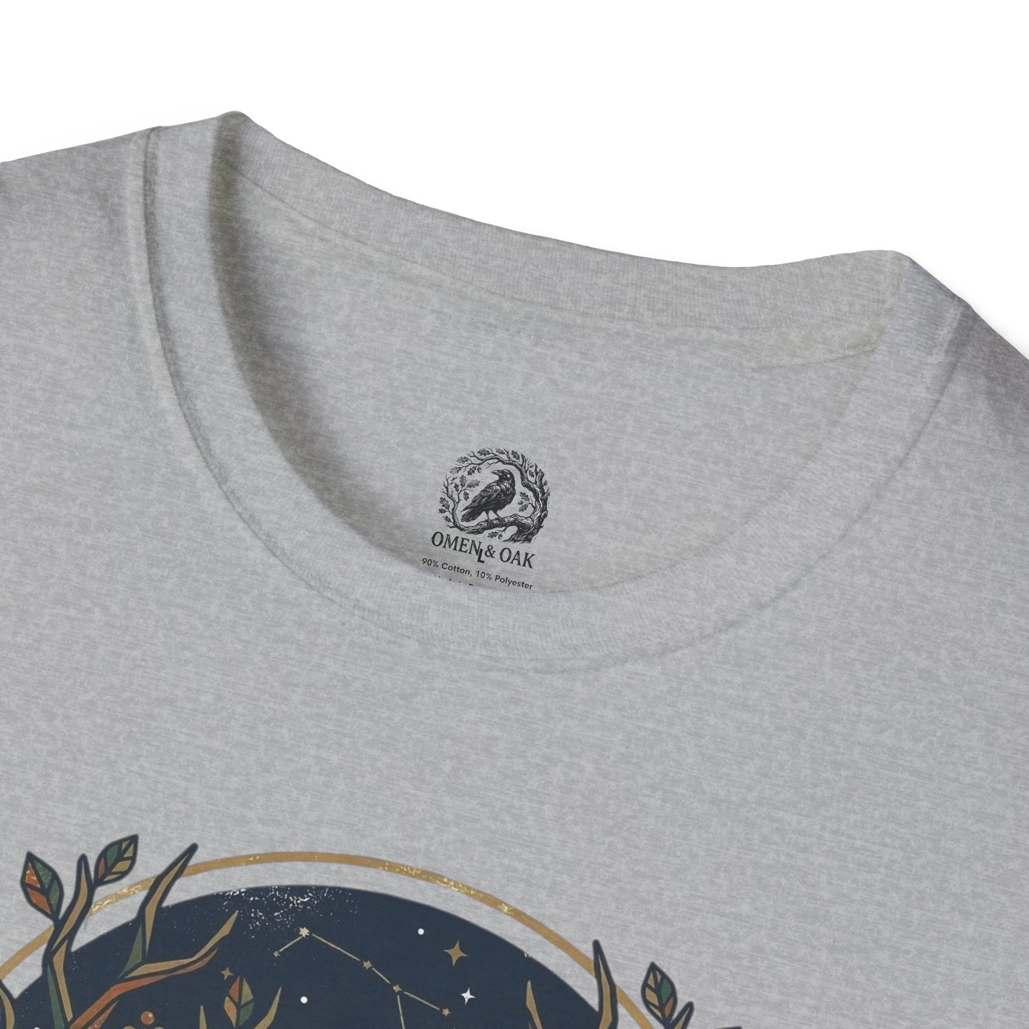 Mystic Forest Stag T-Shirt — Geometric Deer Nature Tee