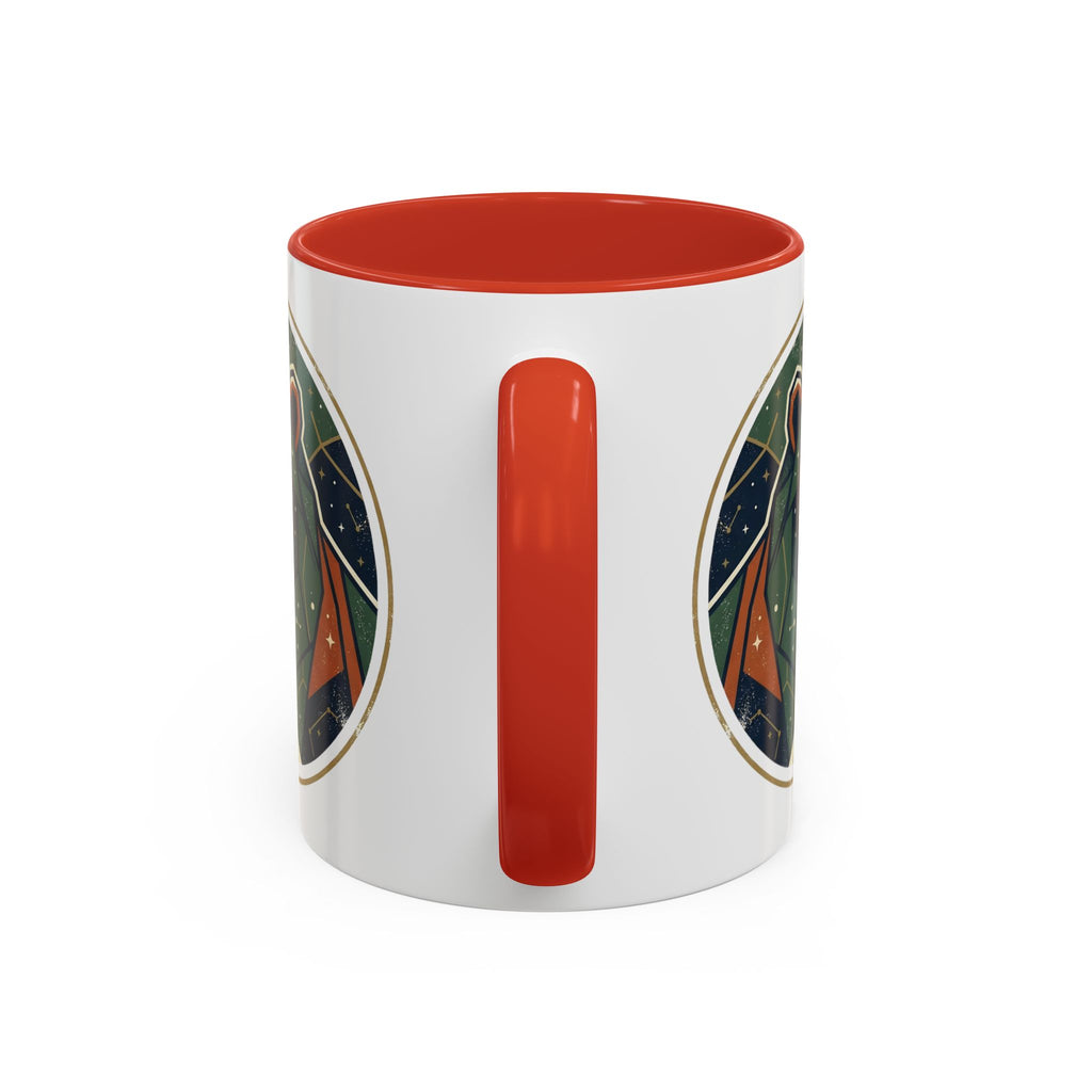 Geometric Roaring Bear Mug | Accent Coffee Mug