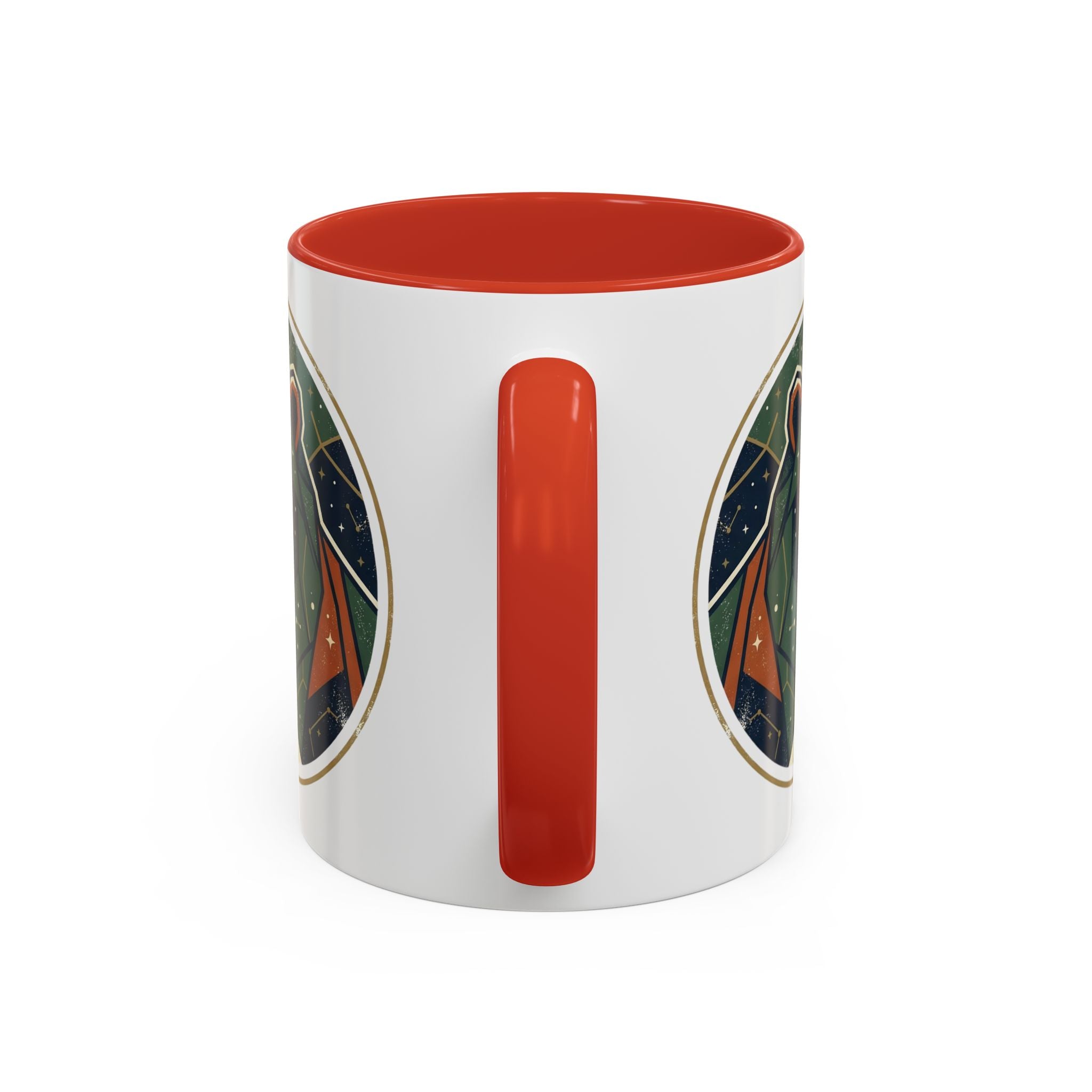 Geometric Roaring Bear Mug | Accent Coffee Mug