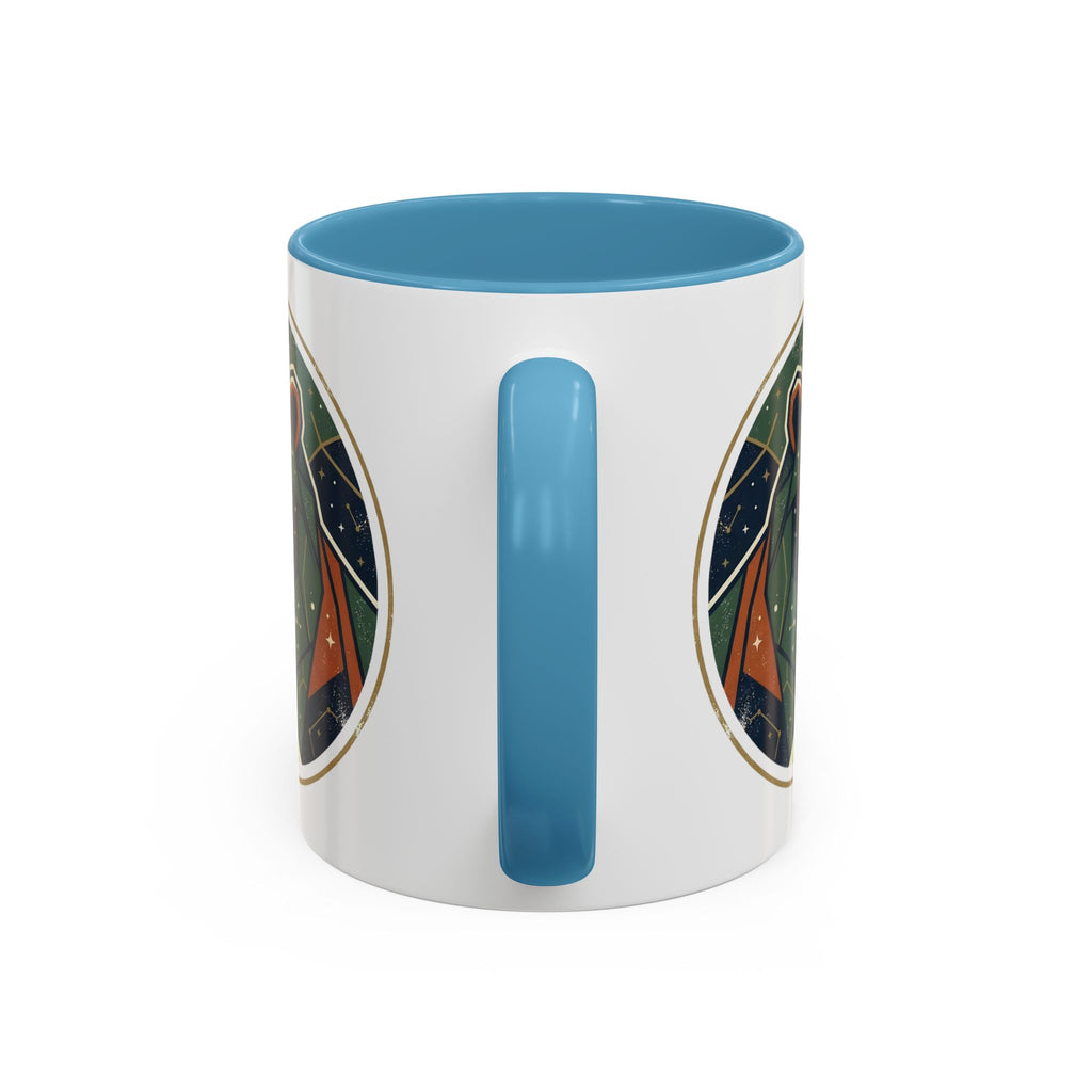 Geometric Roaring Bear Mug | Accent Coffee Mug