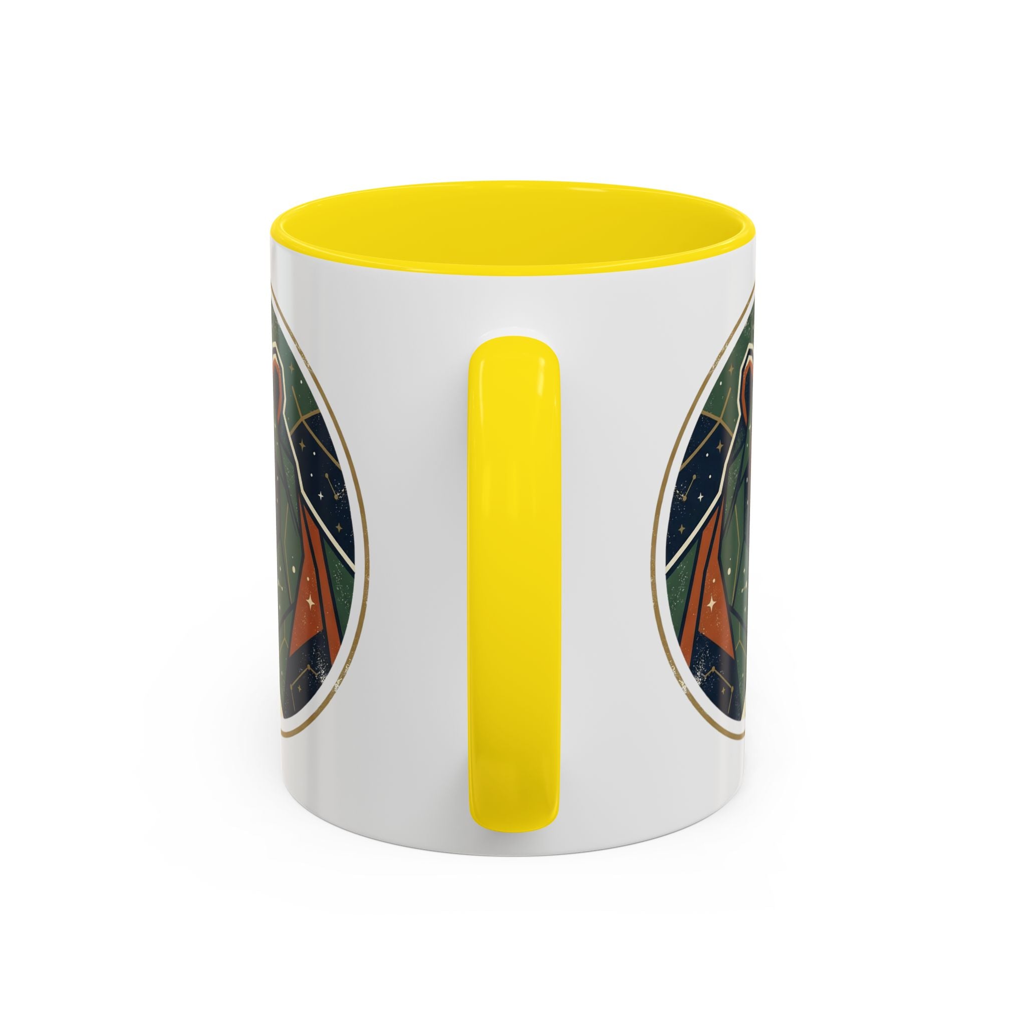 Geometric Roaring Bear Mug | Accent Coffee Mug