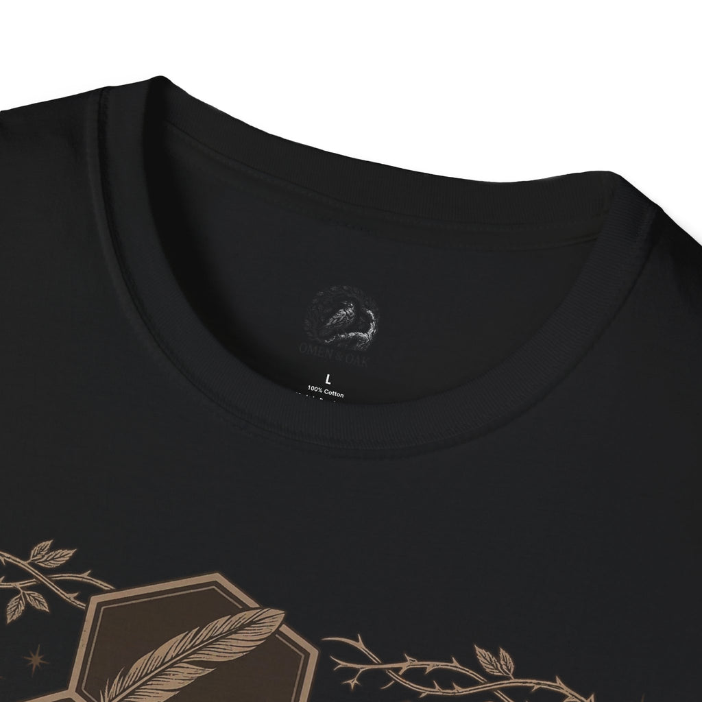 Bee Skull Honeycomb T-Shirt — Gothic Bee Graphic Tee