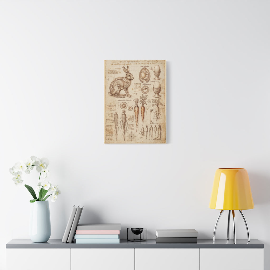 Vintage Botanical Anatomy Canvas