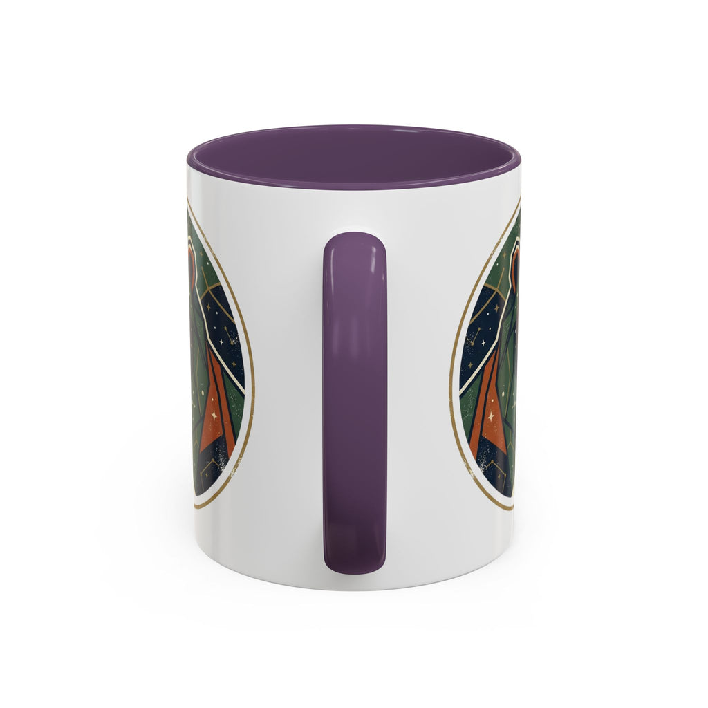 Geometric Roaring Bear Mug | Accent Coffee Mug
