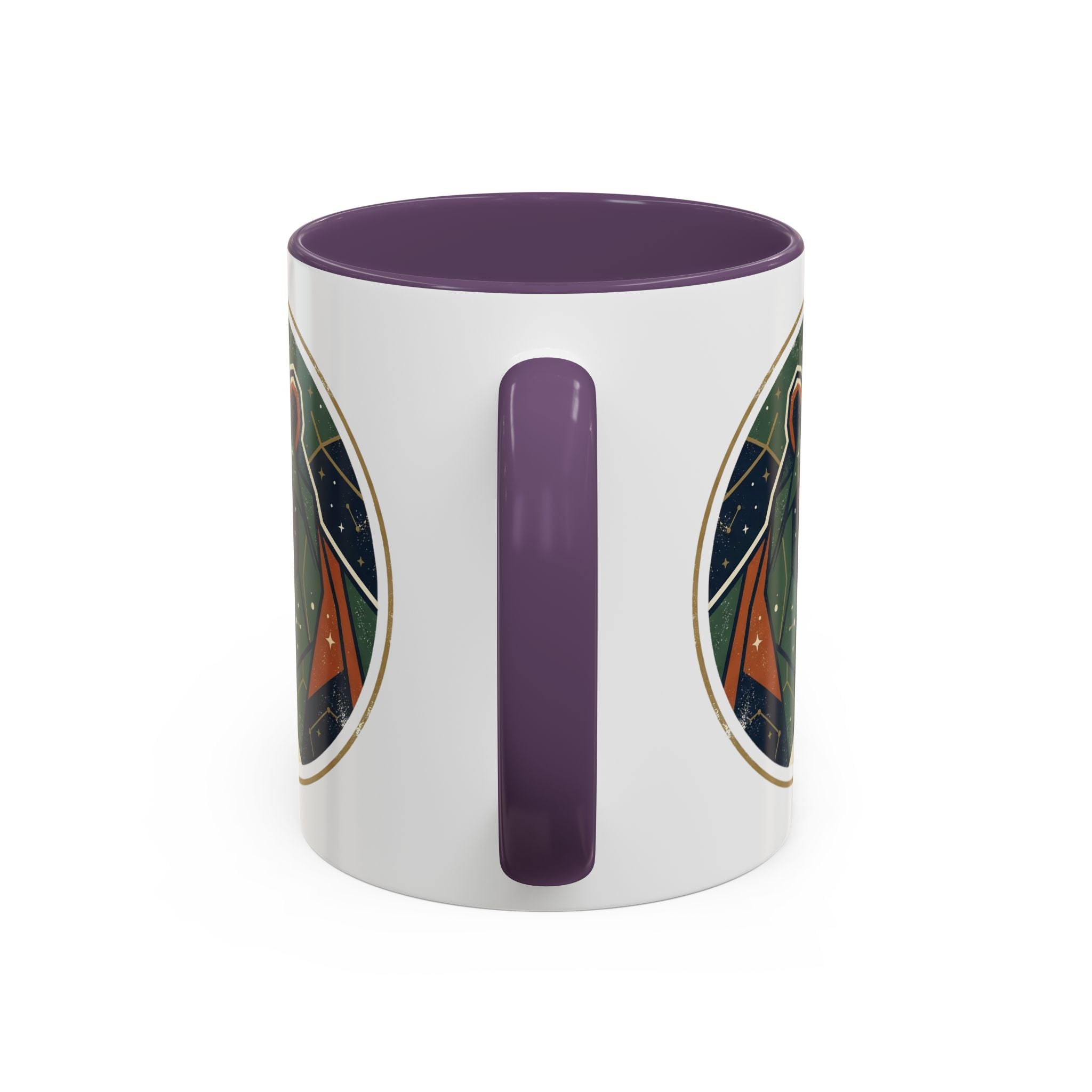 Geometric Roaring Bear Mug | Accent Coffee Mug