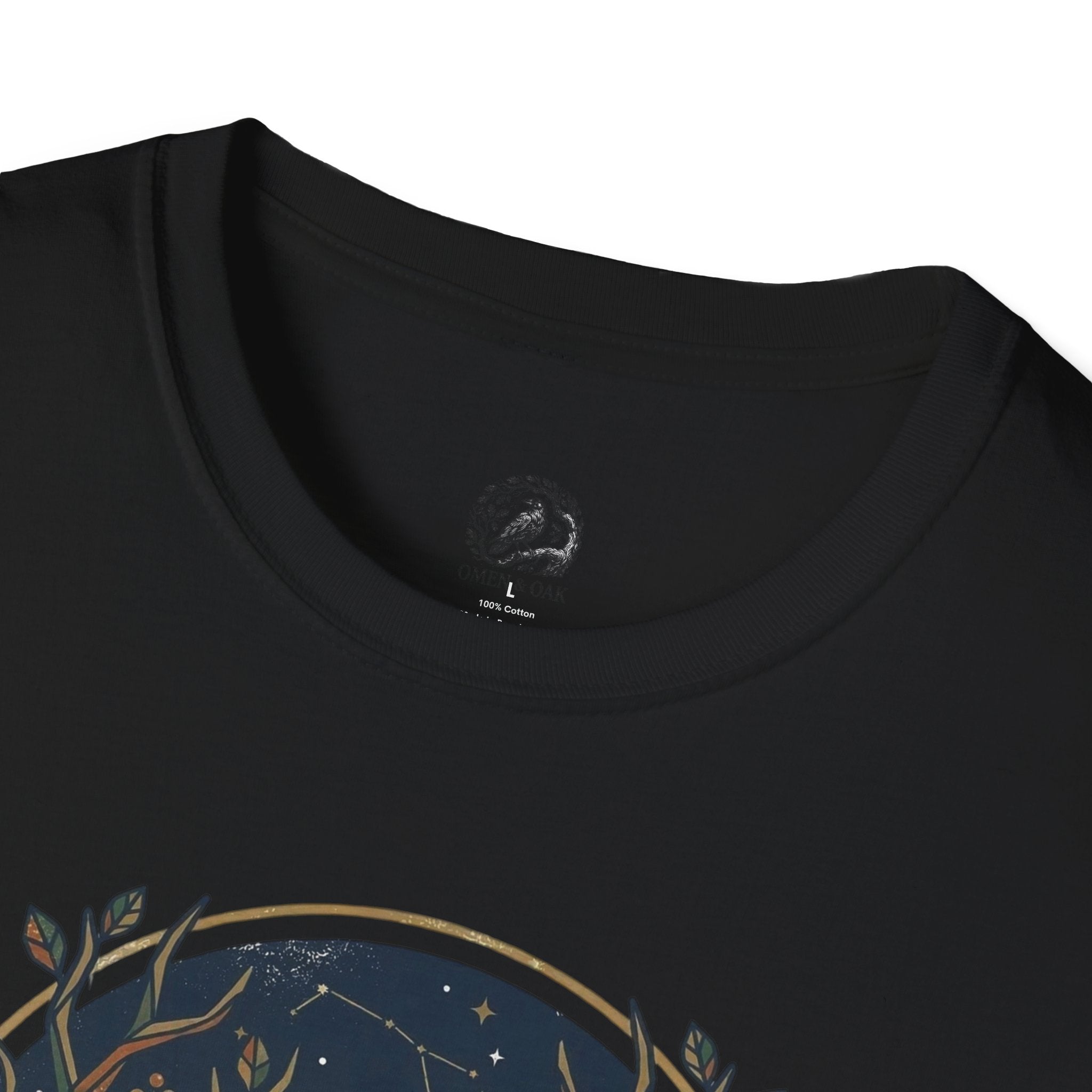 Mystic Forest Stag T-Shirt — Geometric Deer Nature Tee