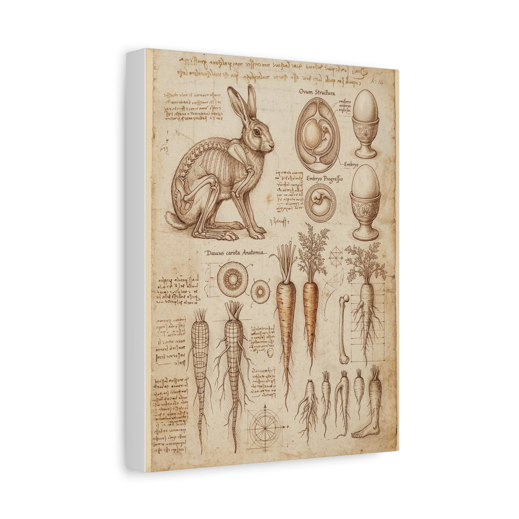 Vintage Botanical Anatomy Canvas