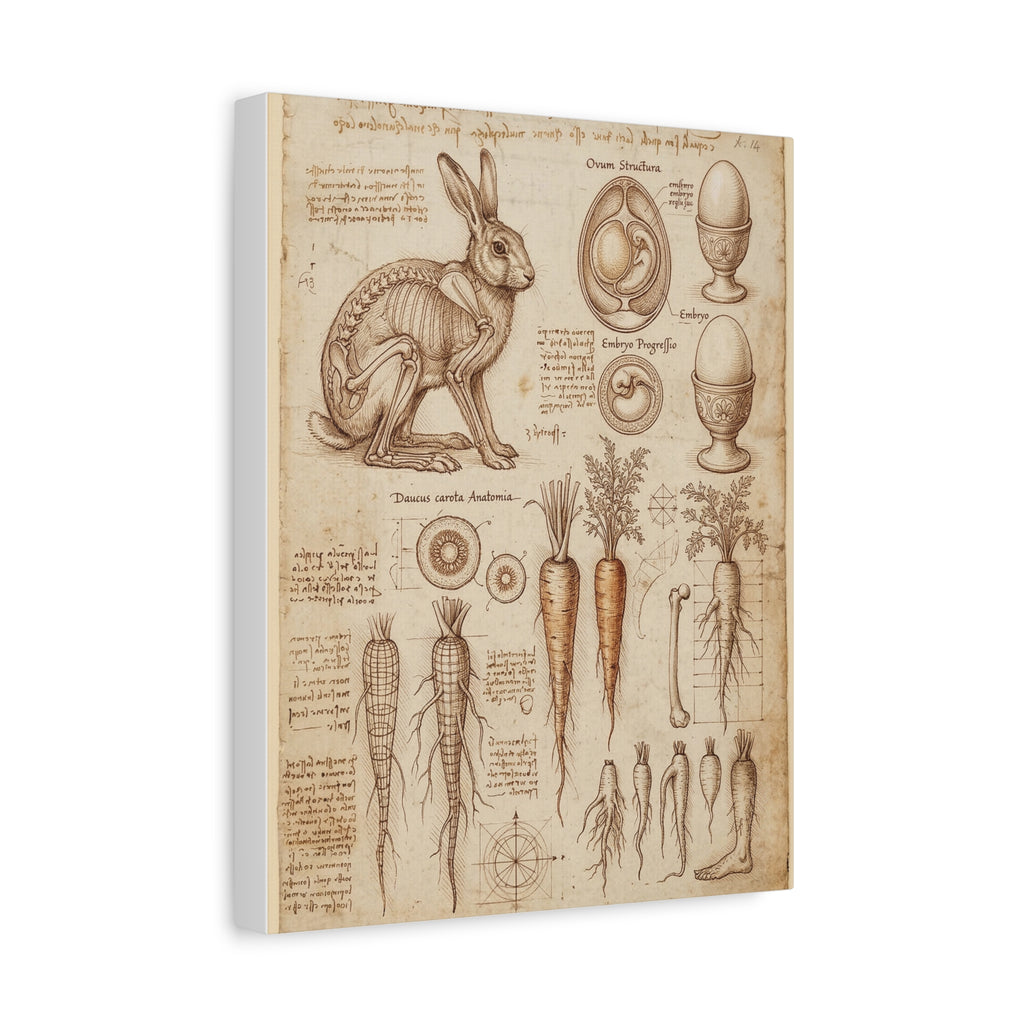 Vintage Botanical Anatomy Canvas