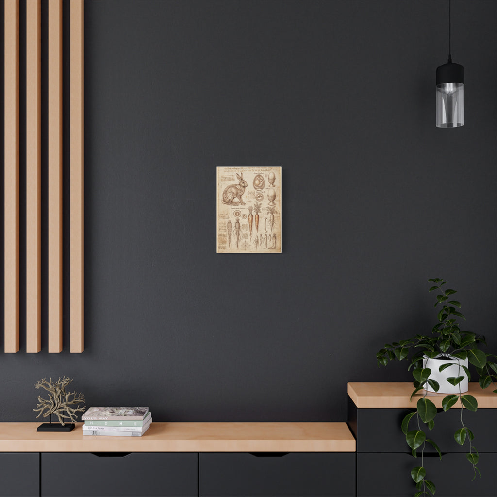 Vintage Botanical Anatomy Canvas