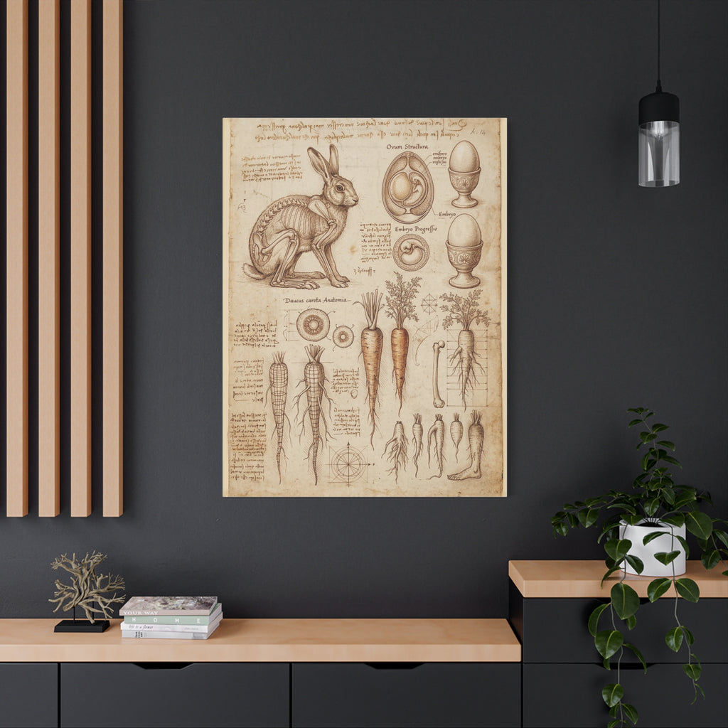 Vintage Botanical Anatomy Canvas