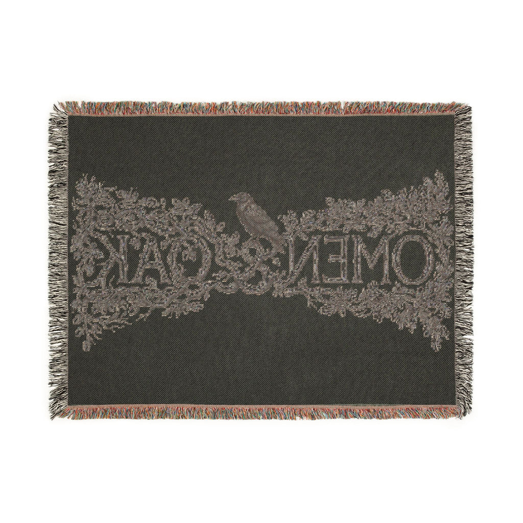OMEN & OAK Woven Blanket — Cozy Decorative Throw for Living Room & Bedroom