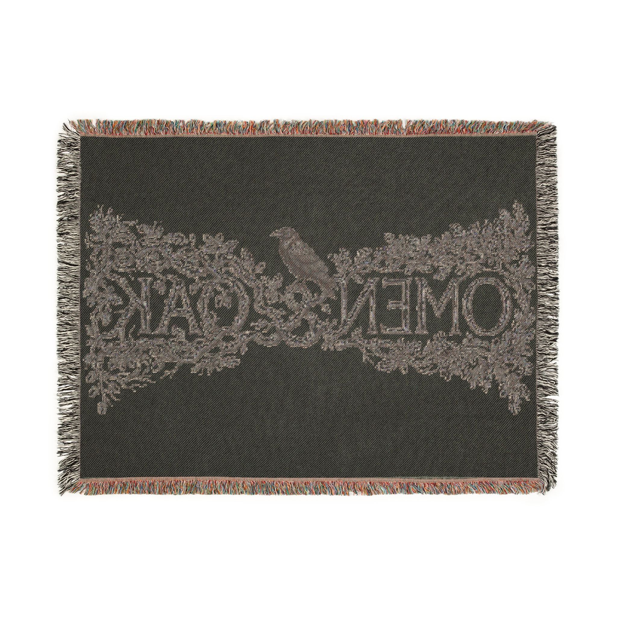 OMEN & OAK Woven Blanket — Cozy Decorative Throw for Living Room & Bedroom