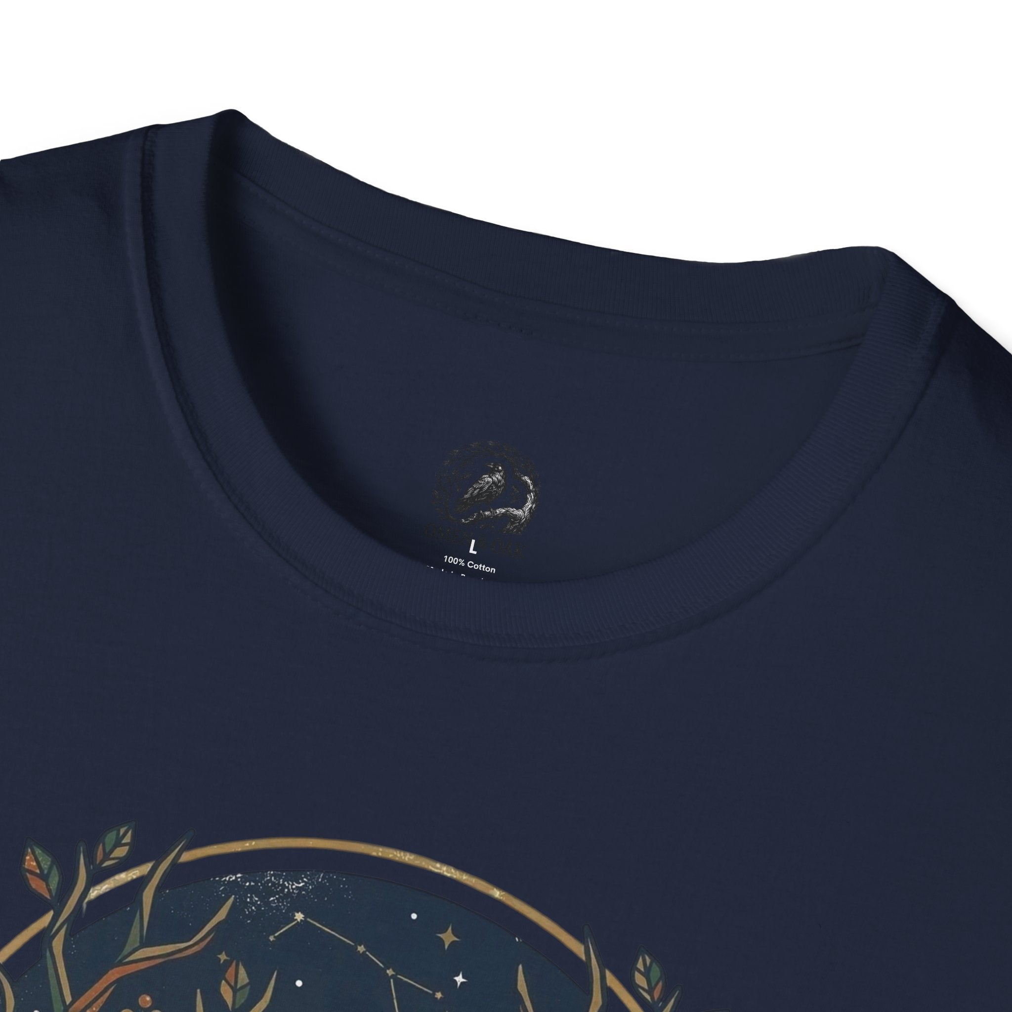 Mystic Forest Stag T-Shirt — Geometric Deer Nature Tee