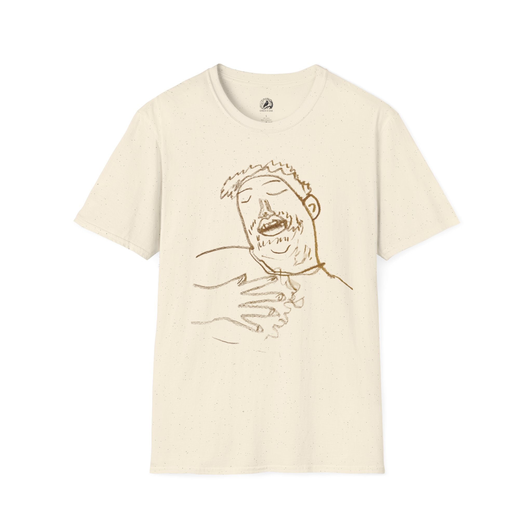 T-Shirt — Minimal Line Art Portrait Tee (Dreamy Relaxed Vibe)