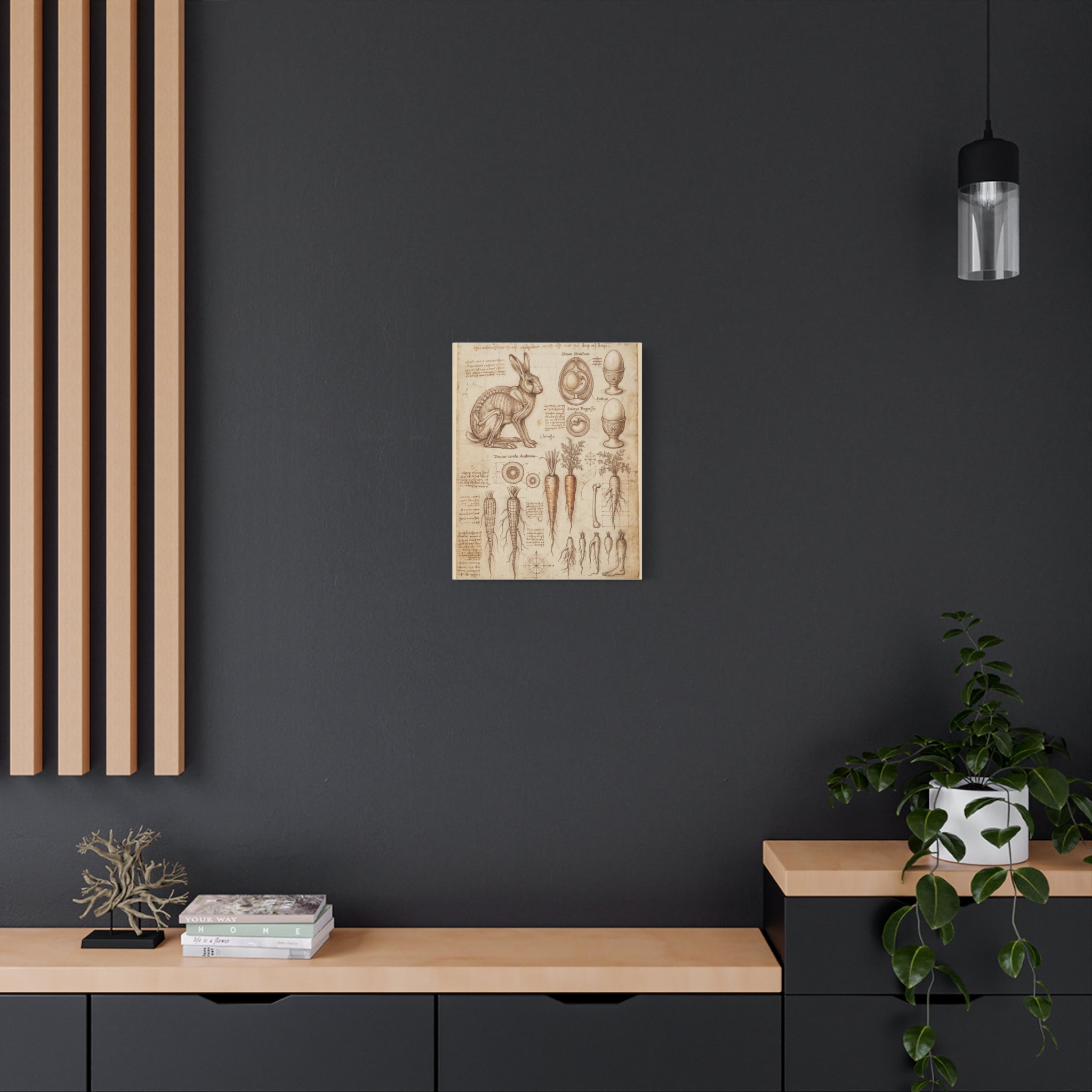 Vintage Botanical Anatomy Canvas