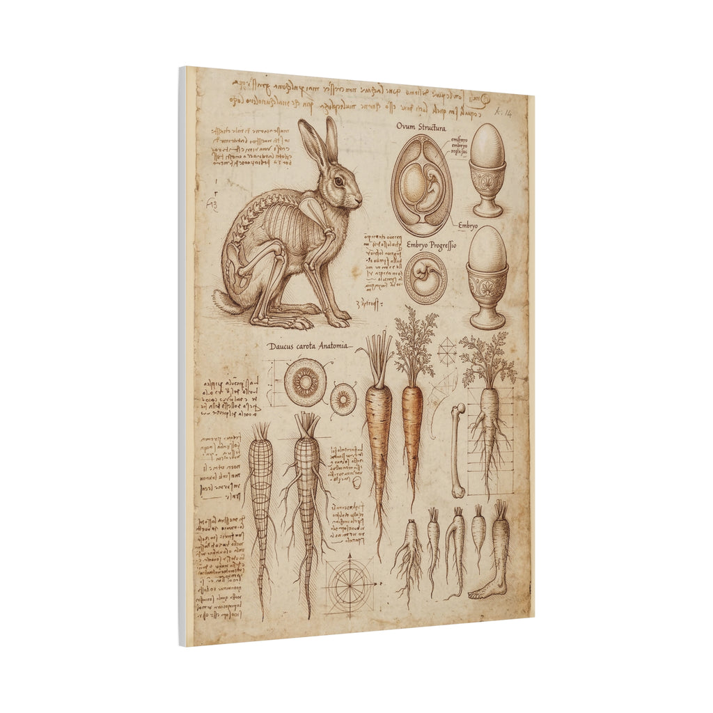 Vintage Botanical Anatomy Canvas