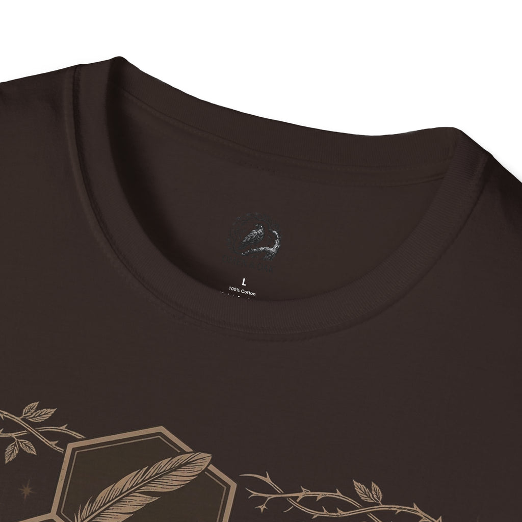 Bee Skull Honeycomb T-Shirt — Gothic Bee Graphic Tee