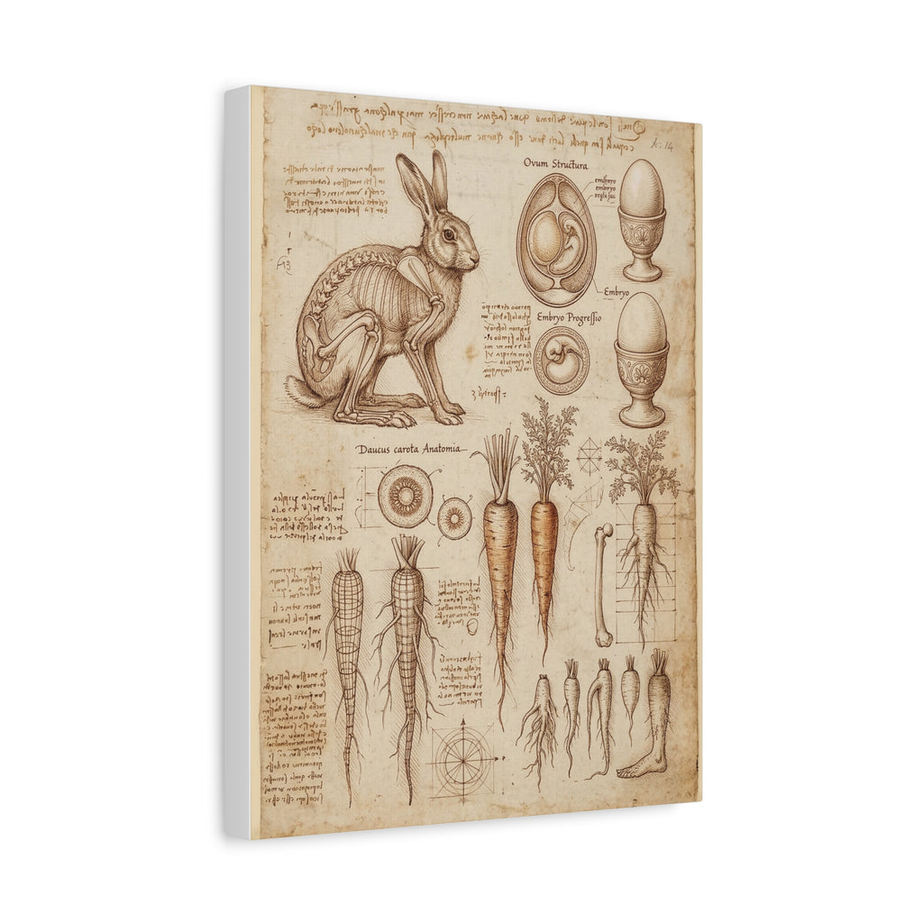 Vintage Botanical Anatomy Canvas