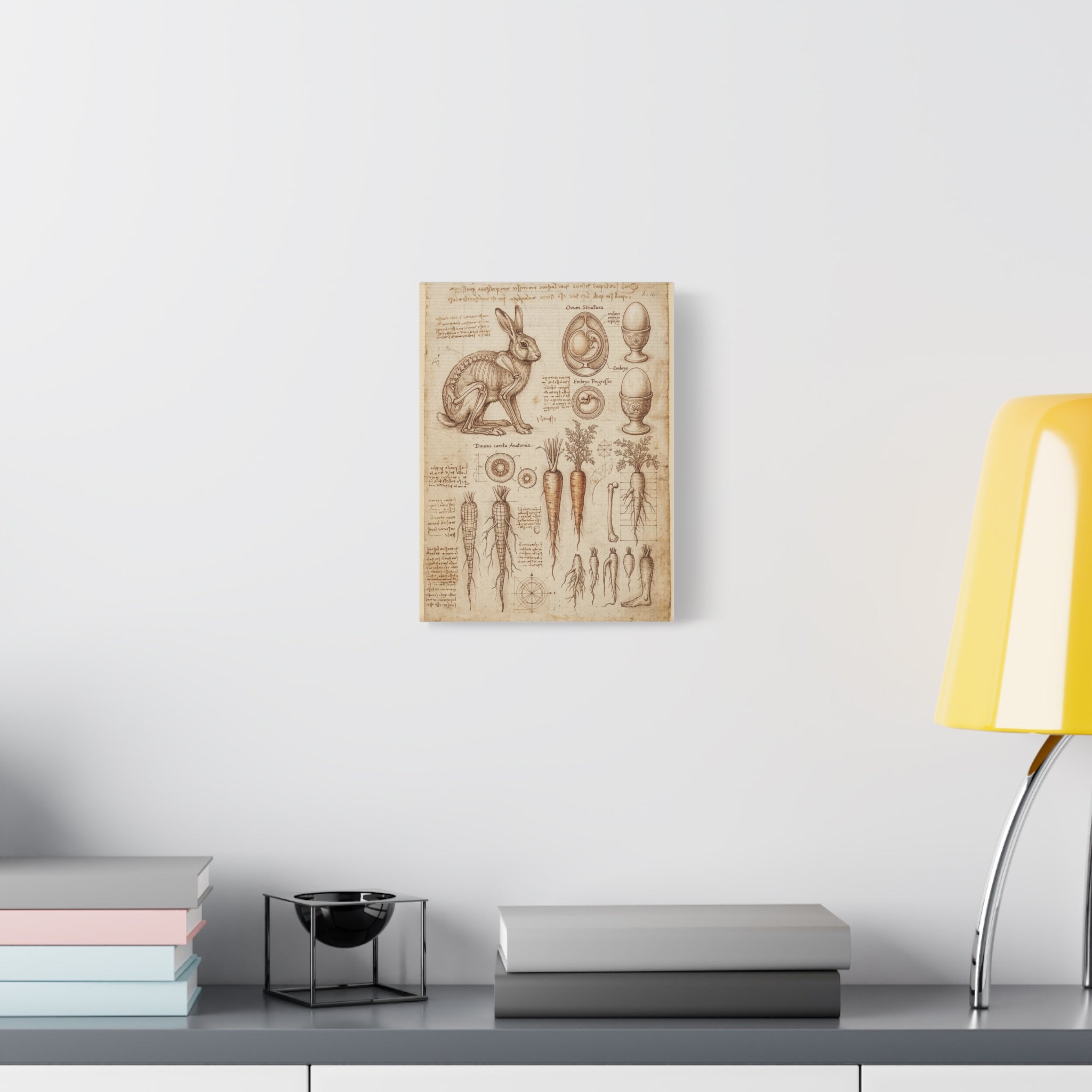 Vintage Botanical Anatomy Canvas