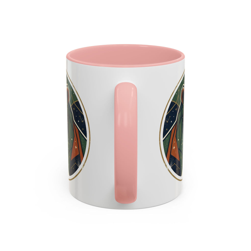 Geometric Roaring Bear Mug | Accent Coffee Mug
