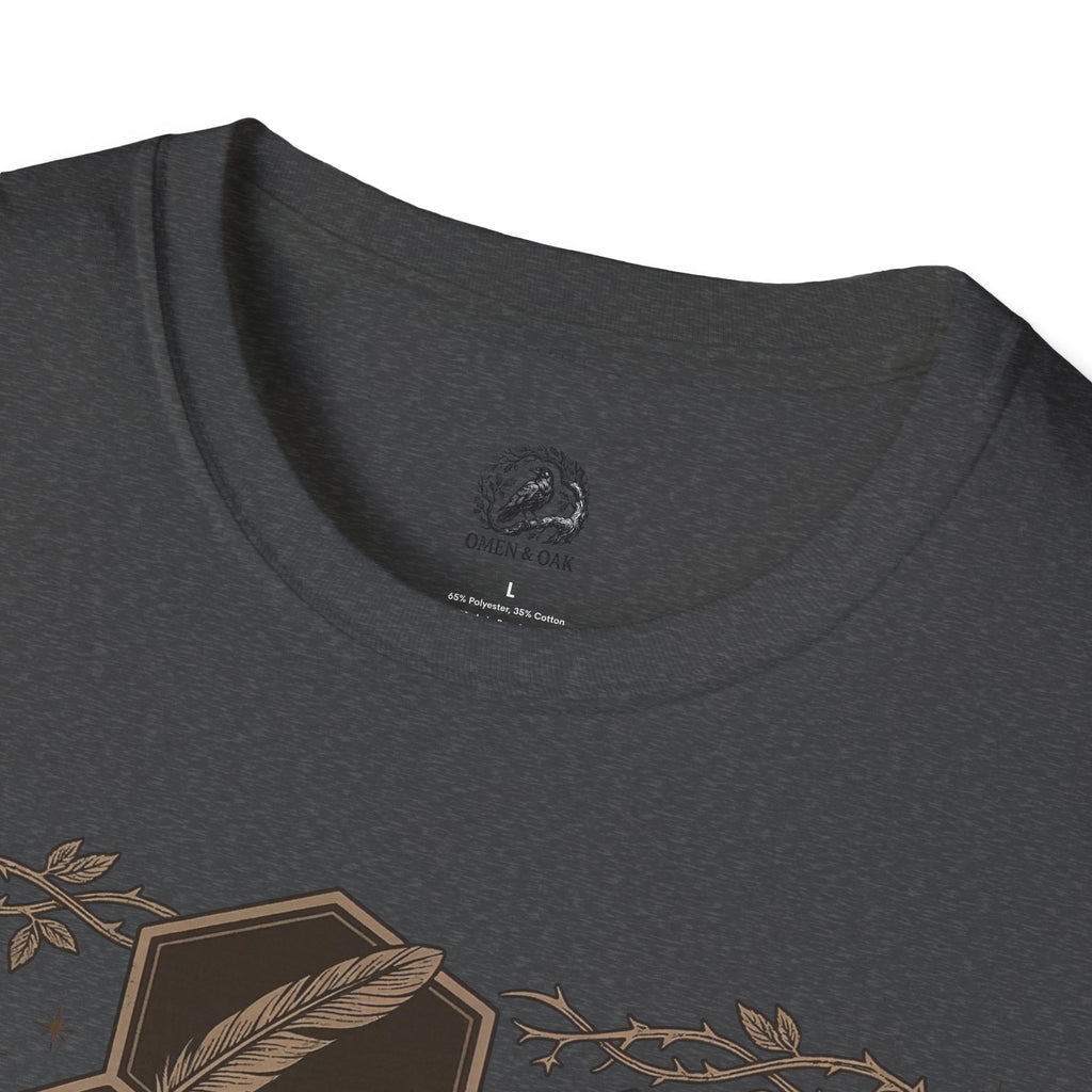 Bee Skull Honeycomb T-Shirt — Gothic Bee Graphic Tee