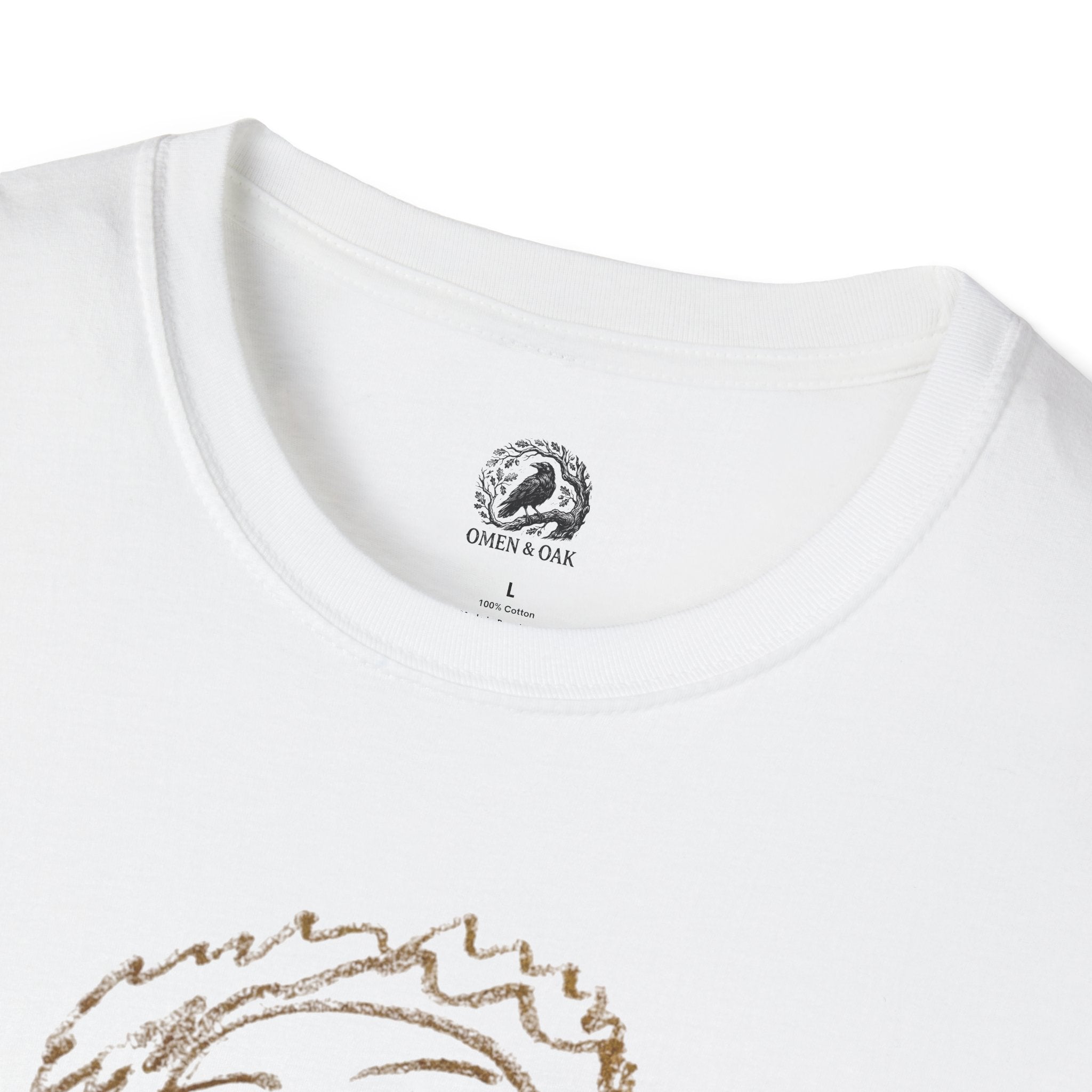 T-Shirt — Minimal Line Art Portrait Tee (Dreamy Relaxed Vibe)