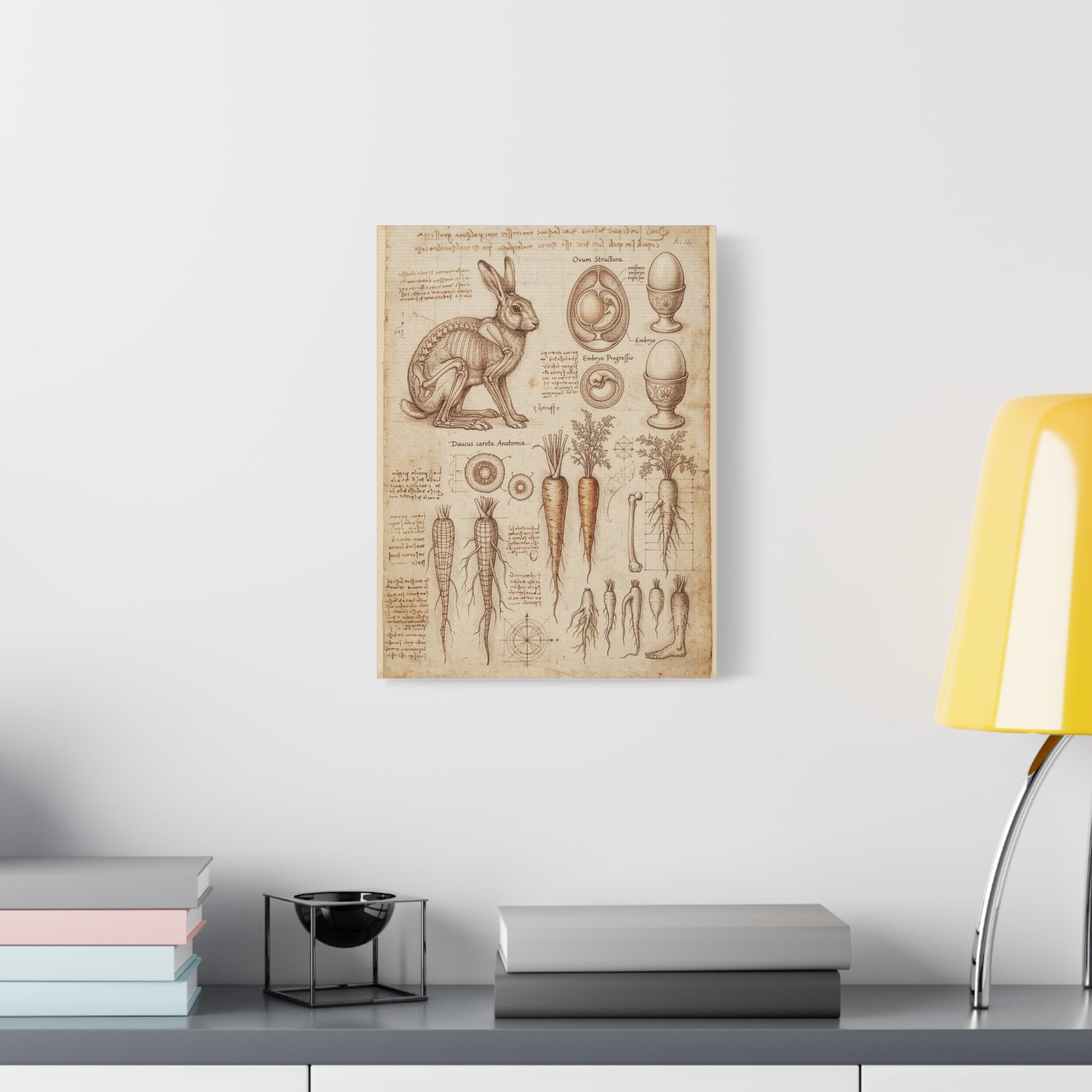 Vintage Botanical Anatomy Canvas